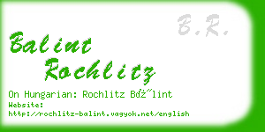 balint rochlitz business card